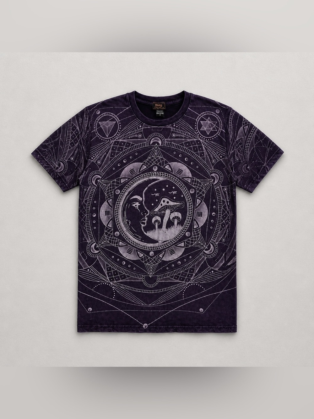 Rising International Dark Purple Mushroom Mandala Tee